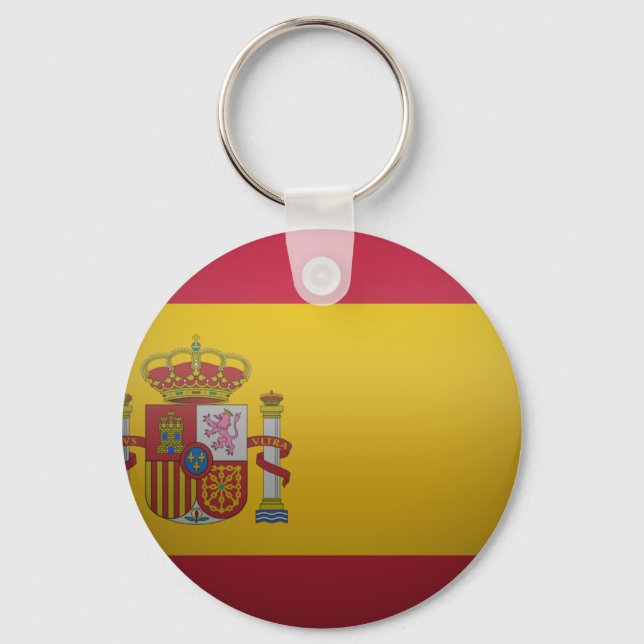 Spaniens flagga. nyckelring (Framsida)