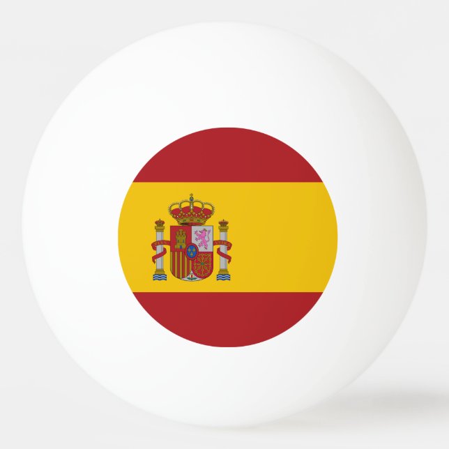 Spaniens flagga pingisboll (Framsidan)