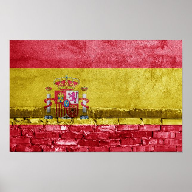 Spaniens flagga poster (Framsidan)