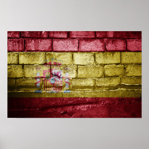 Spaniens flagga poster