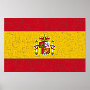 SPANIENS FLAGGA Poster