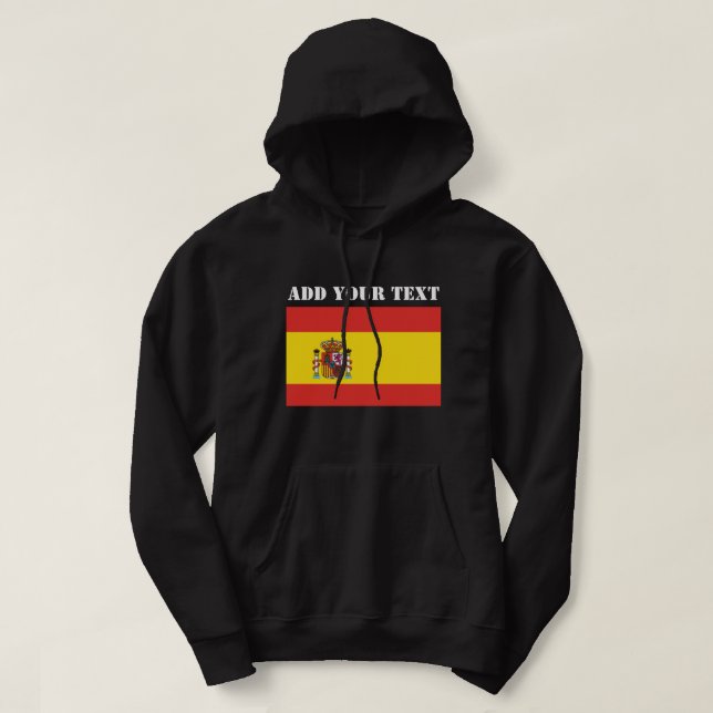 Spaniens Flagga Spanska fotbollsarenan Hoodie (Design framsida)