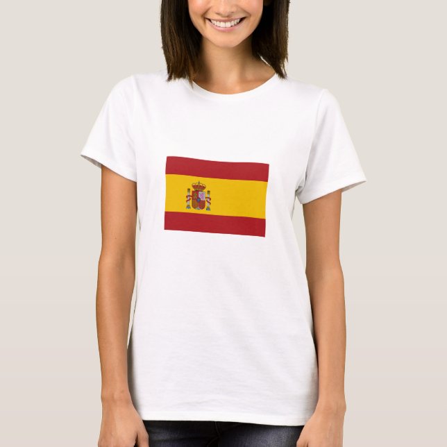 Spaniens flagga t shirt (Framsida)