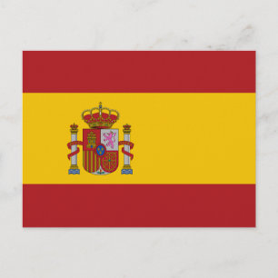 Spaniens flagga vykort