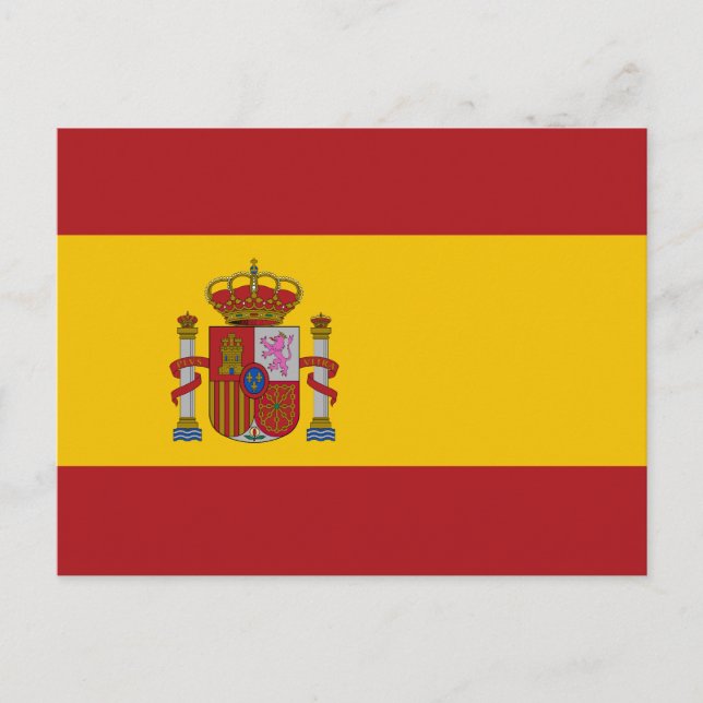 Spaniens flagga vykort (Framsida)