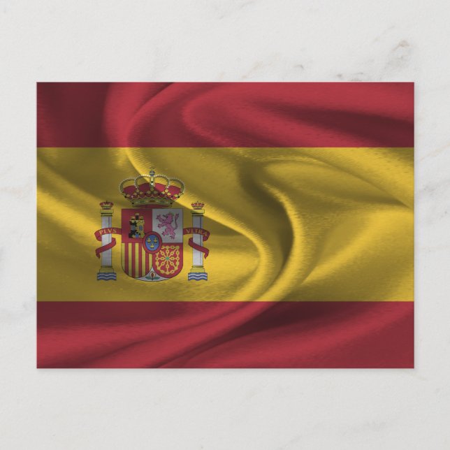 Spaniens flagga vykort (Framsida)