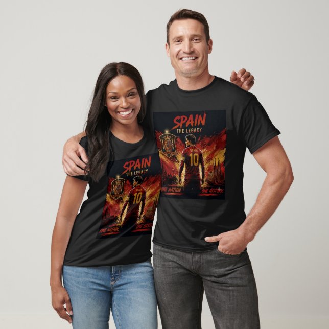 Spaniens fotbollsarv fanart t shirt (Unisex)