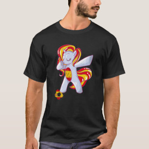 Spaniens fotbollsspelare Unicorn Boll Spanien Flag T Shirt