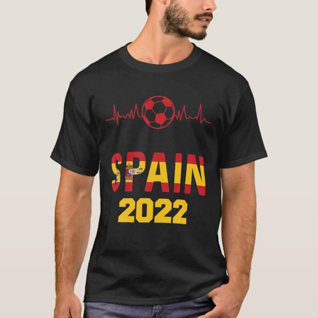 Spaniens fotbollssupportteam 2022 t shirt (Framsida)