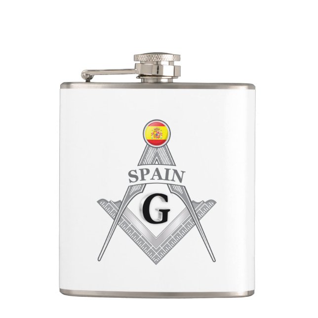 Spaniens frimurartecken fickplunta (Framsidan)