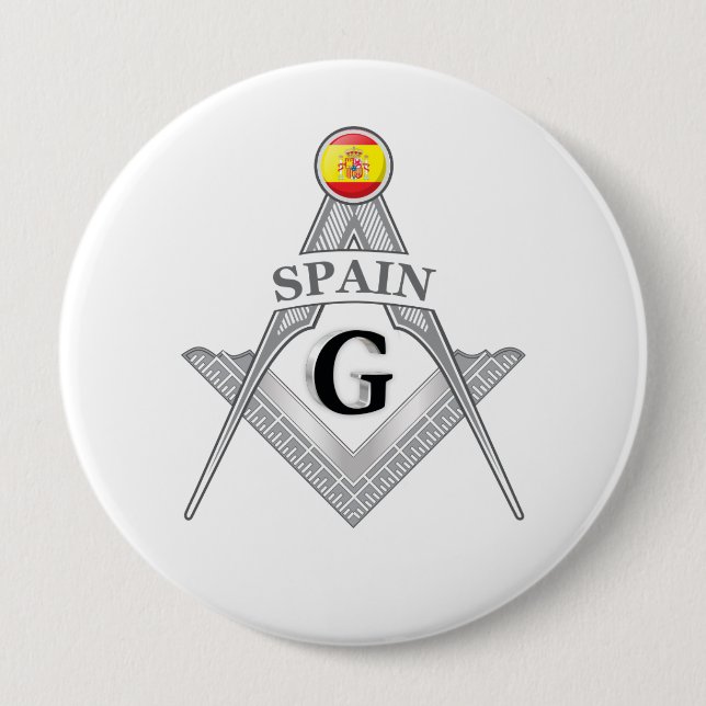 Spaniens frimurartecken knapp (Framsida)