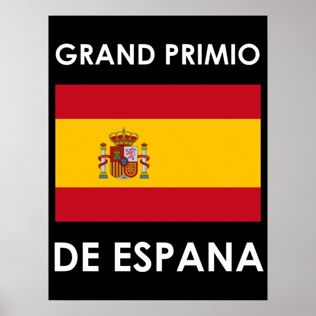 Spaniens Grand Prix Poster (Framsidan)