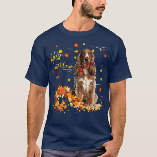 Spaniens Hund Hej Höst för Hund älskare Thanksgive T Shirt