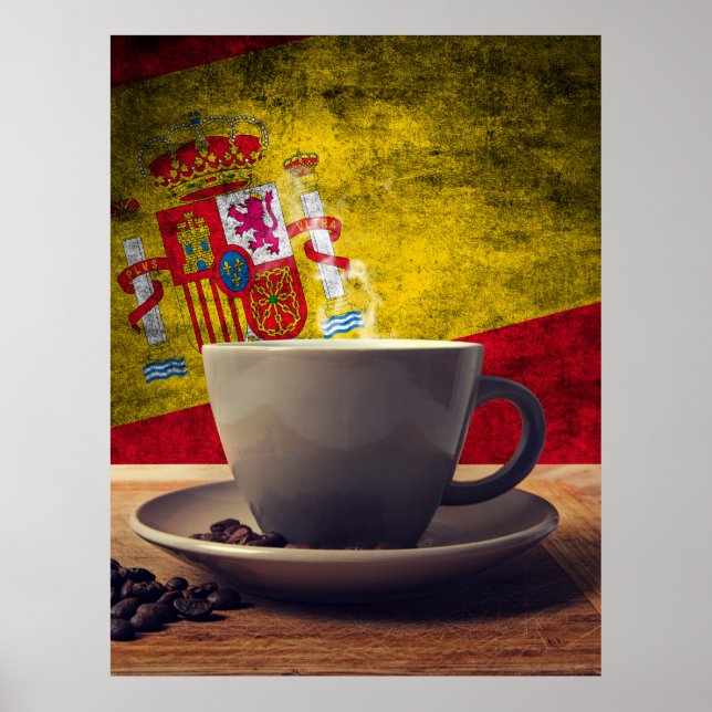 Spaniens kaffe poster (Framsidan)