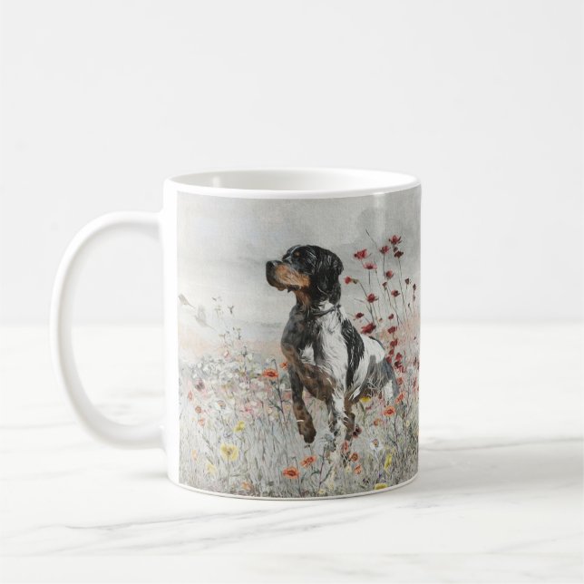 Spaniens kjakt i Bretagne i fält Kaffemugg (Vänster)