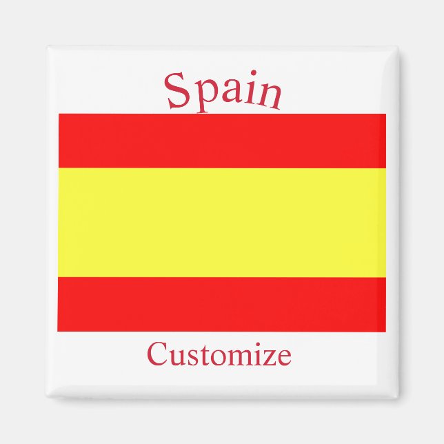 Spaniens landsflagga Thunder_Cove Magnet (Framsidan)