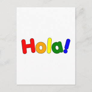 Spaniens regnbåge Hej: Espanol Iris Hola Vykort
