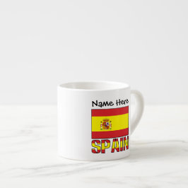 Spaniens spanska Flagga Personlig Espressomugg