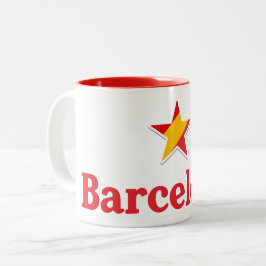 Spaniens stjärnor – Barcelona Två-Tonad Mugg