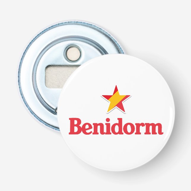 Spaniens stjärnor – Benidorm Flasköppnare (Framsidan)