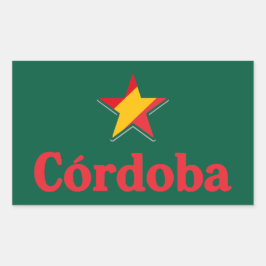 Spaniens stjärnor – Cordoba Rektangulärt Klistermärke