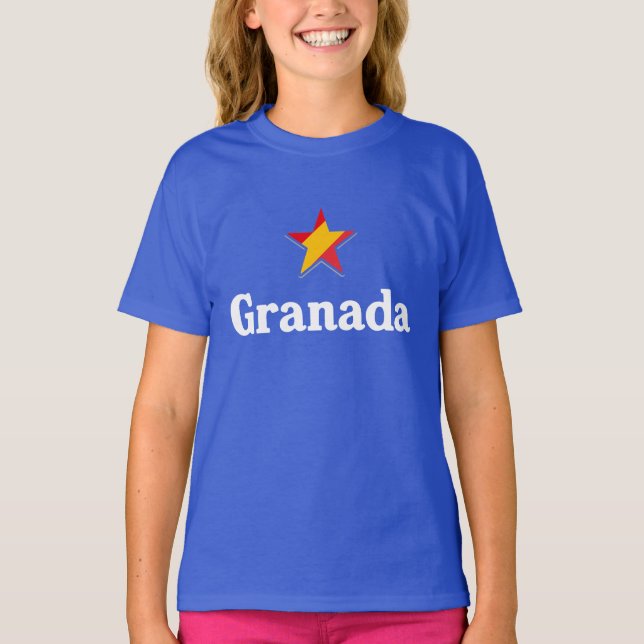Spaniens stjärnor - Granada T Shirt (Framsida)