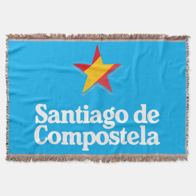 Spaniens stjärnor – Santiago de Compostela Filt (Framsidan)
