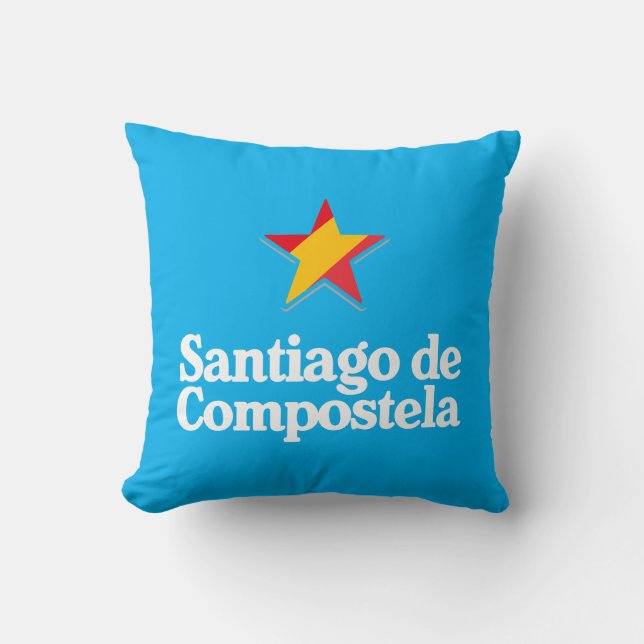 Spaniens stjärnor – Santiago de Compostela Kudde (Framsida)