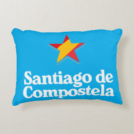 Spaniens stjärnor – Santiago de Compostela Prydnadskudde