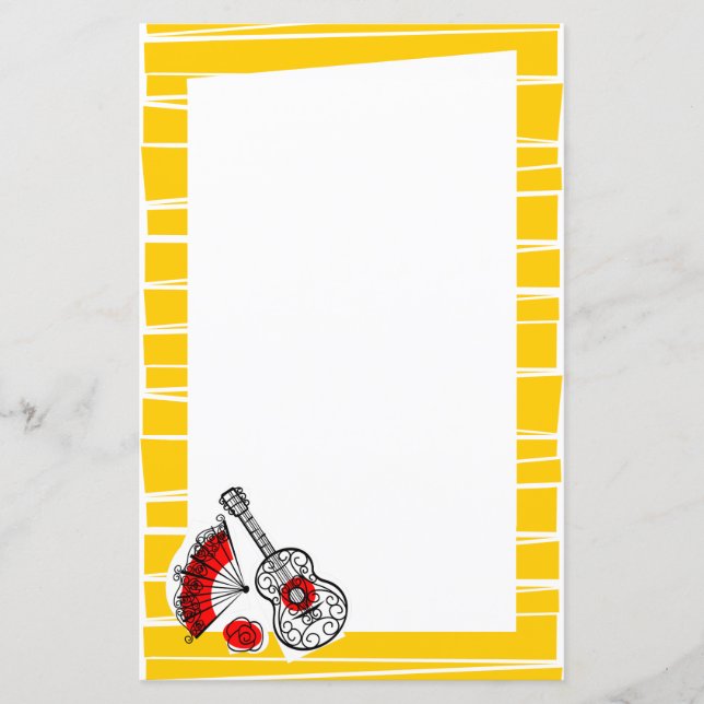 Spaniens syvenirer Gräns Rand papper 5,5 x 8,5 (Framsida)