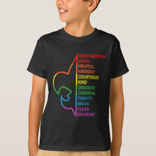 Spaningslag Spaning Camping Regnbåge Färgrik T Shirt