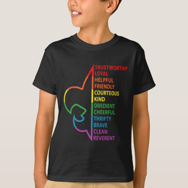 Spaningslag Spaning Camping Regnbåge Färgrik  T Shirt (Framsida)