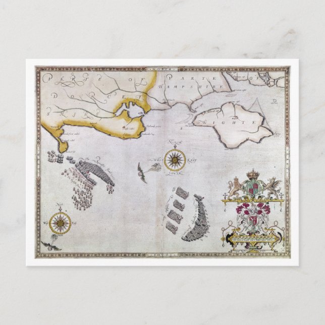 SPANISH ARMADA, 1588 2 VYKORT (Framsida)