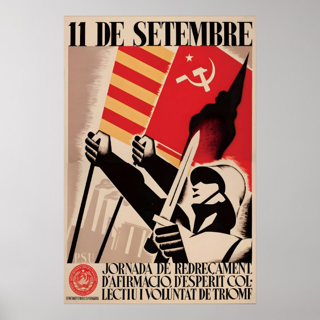 Spanish Civil War Poster  A day of affirmation (Framsidan)