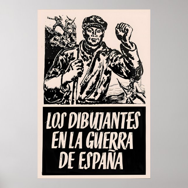 Spanish Civil War Propaganda Poster The artists (Framsidan)