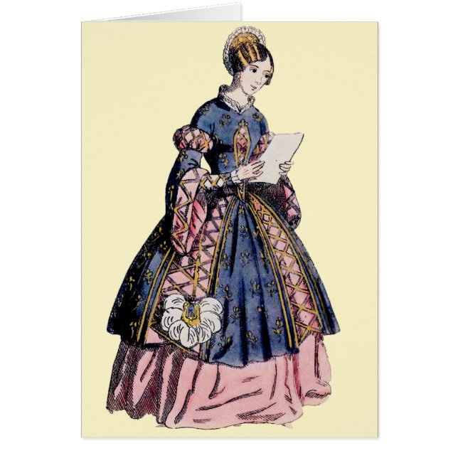 ~ SPANISH COSTUME ~ HÄLSNINGSKORT (Framsidan)