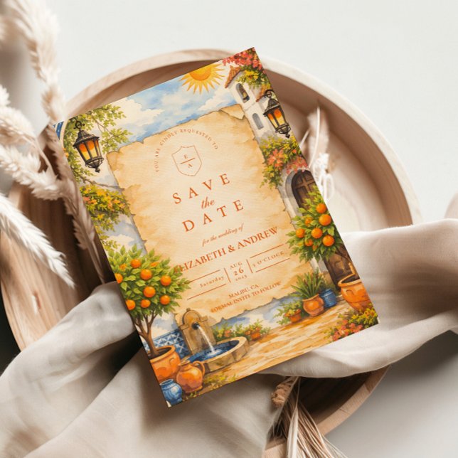 Spanish Courtyard Romance Wedding Spara Datumet (Skapare uppladdad)