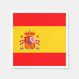 Spanish Flag Paper Napkins Pappersservett