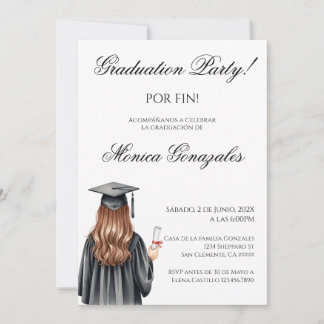 Spanish graduation  inbjudningar