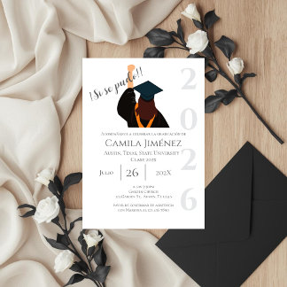 Spanish Graduation Invitation: Class of 2026 Inbjudningar