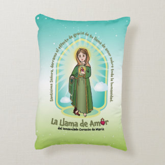 Spanish GRN Bg Kids FOL Mary Icon + Unity Prayer  Prydnadskudde