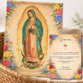 Spanish Guadalupe Funeral Sympathy Tack Kort