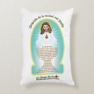 Spanish Kids FOL Mama Mary Icon + Unity Prayer  Prydnadskudde