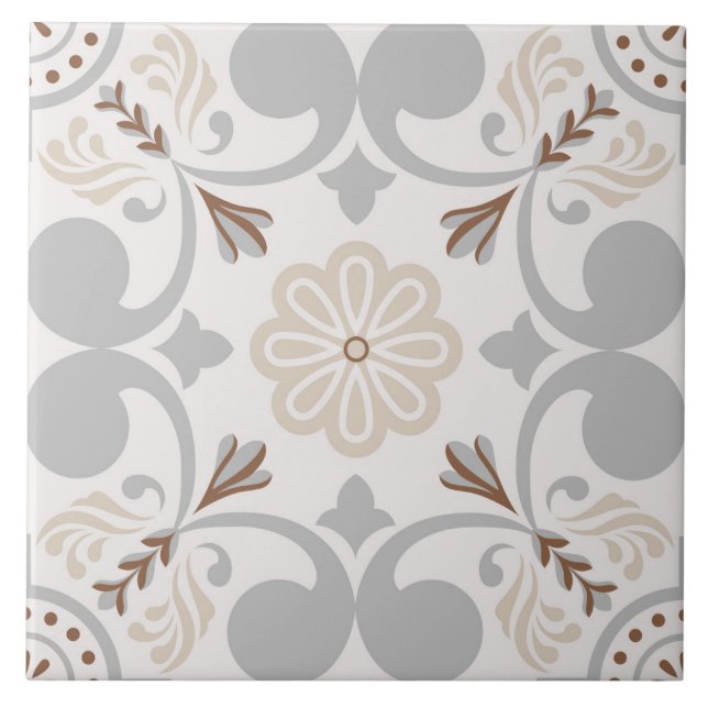 Spanish Portuguese Boho  Kakelplatta (Framsidan)