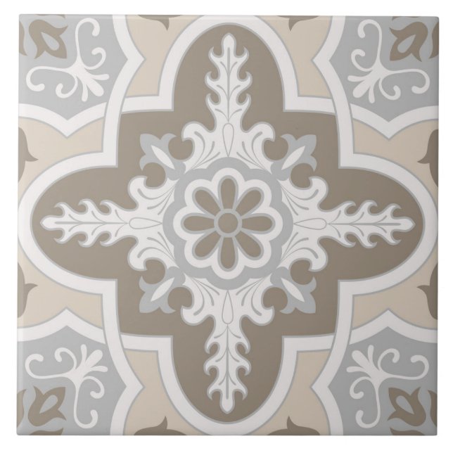 Spanish Portuguese Boho  Kakelplatta (Framsidan)