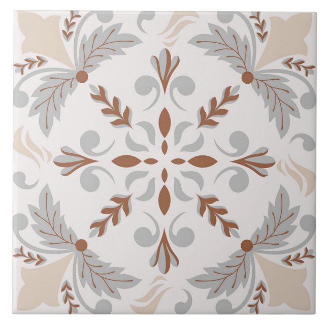 Spanish Portuguese Boho  Kakelplatta (Framsidan)