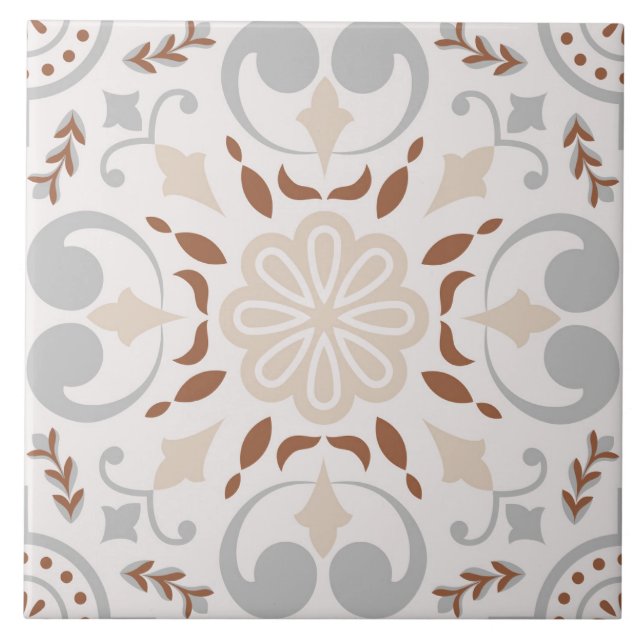 Spanish Portuguese Boho  Kakelplatta (Framsidan)