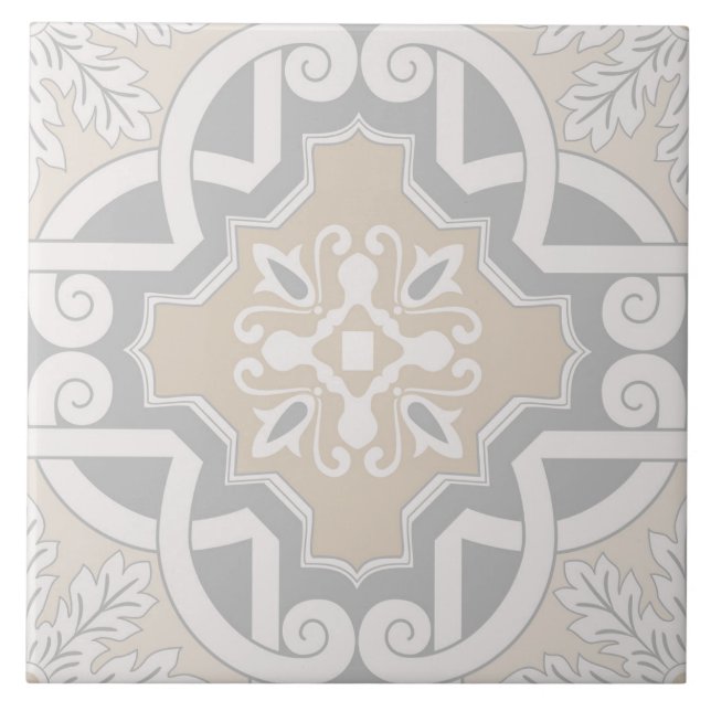 Spanish Portuguese Boho  Kakelplatta (Framsidan)