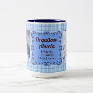 SPANISH Proud Grandmor Baby blue Play Två-Tonad Mugg