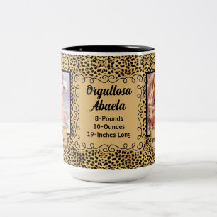 SPANISH Proud Grandmor Baby Cheetah Photo Mugg